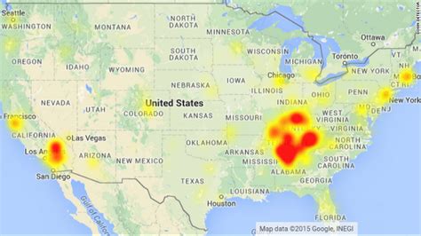 cell service outage map